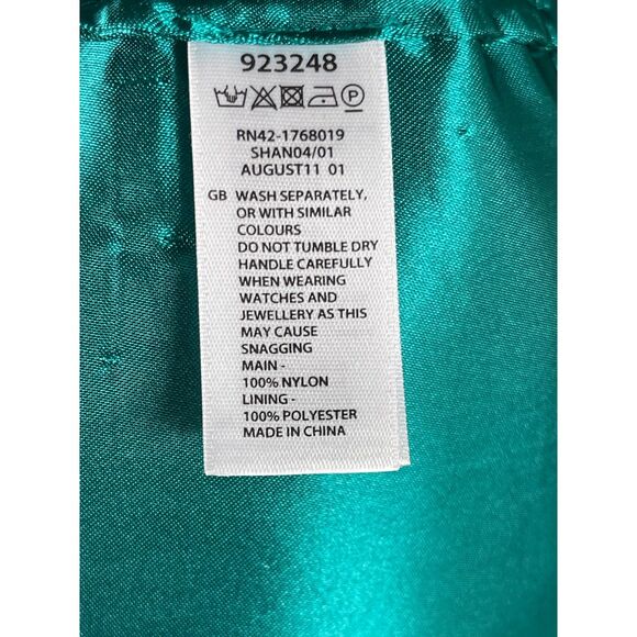 Monsoon Teal Lace Shift Dress, US 12 weddings, parties, or special occasions - Picture 6 of 6